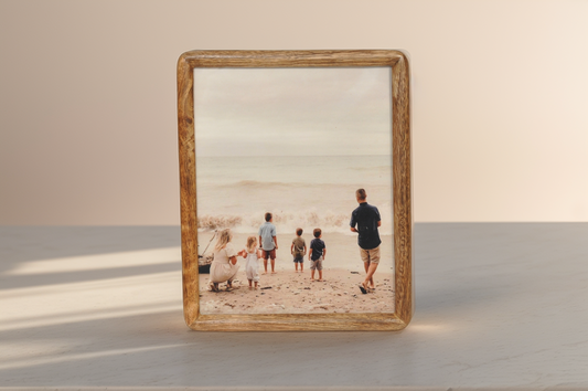 Handcrafted Wooden Photo Frame 22x27 cm