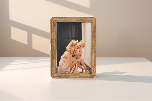 Handcrafted Wooden Photo Frame 15x20 cm